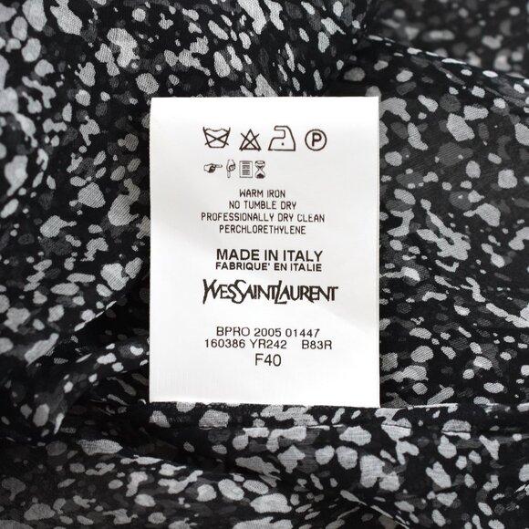 Yves Saint Laurent Semi-Sheered 100% Silk Blouse/Top - Picture 6 of 10